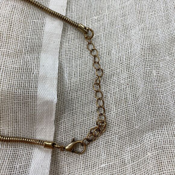 Vintage Necklace Lot Womens Chunky Beaded Animal Print Bold Glass Gold Black 3Pc - Picture 10 of 15